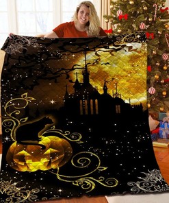 Custom Halloween Quilting Bedding Set - Suitable for Home Decoration and Family Gifts