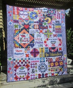 Custom Have Courage Quilt Blanket Bedding Set - Great for Bedroom Decor and Family Gifts