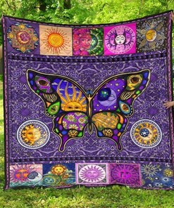 Custom Hippie Premium 3 Blanket Quilt Bedding Set for Home Decoration and Family Gifts