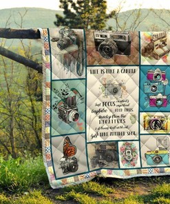 Custom Hippie Rock and Roll Quilt Blanket Bedding Set - Great for Bedroom Decor and Family Gifts