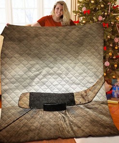 Custom Hockey Quilt Bedding Set - Add Your Own Touch with Name or Quote - Perfect for Bedroom Decor and Picnics