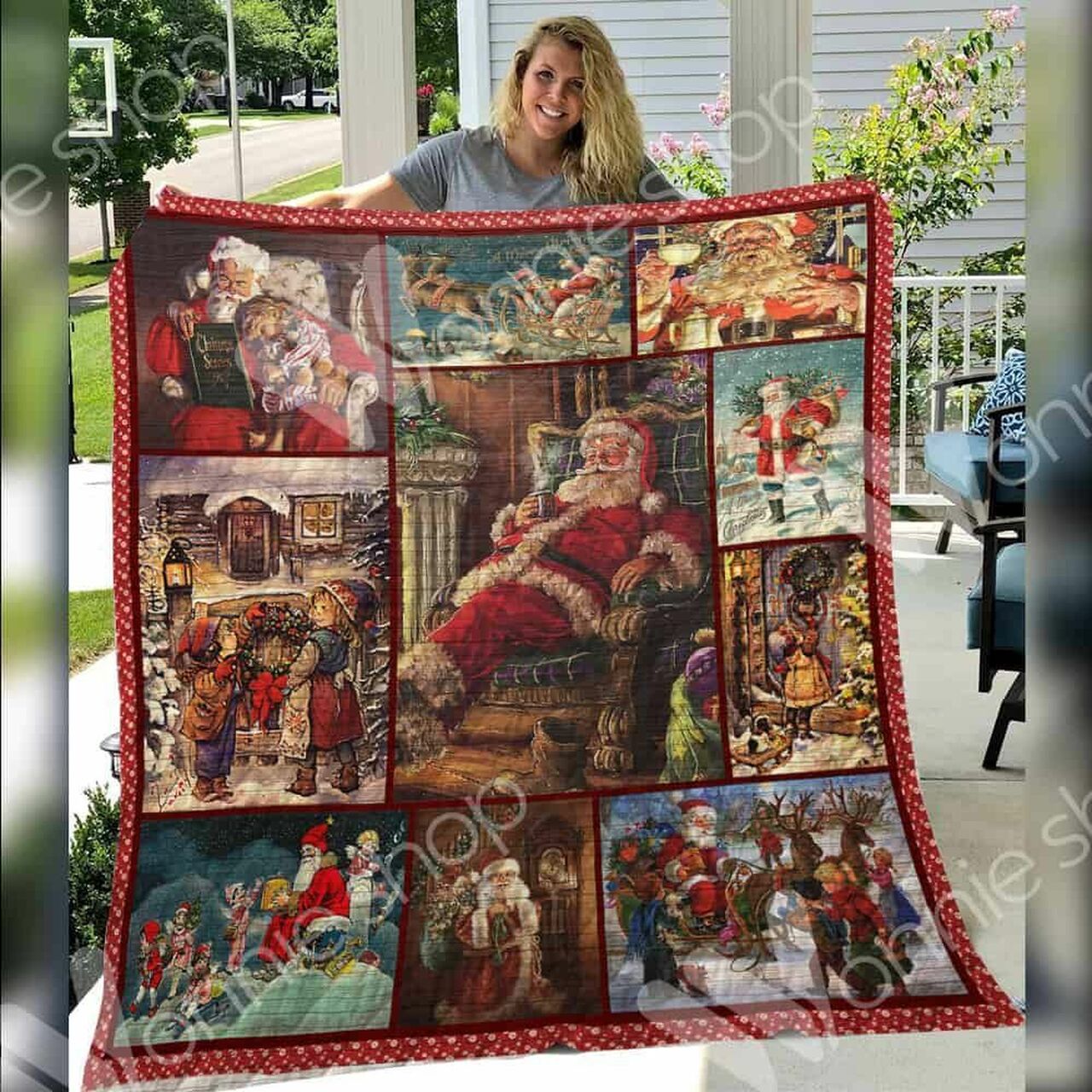 Custom Horse Black Forest Quilt Blanket Bedding Set for Bedroom Decoration and Family Gifts