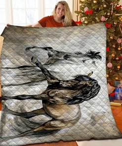 Custom Horse Quilt Bedding Set - Personalize with Your Name or Quote - Perfect Gift for Family
