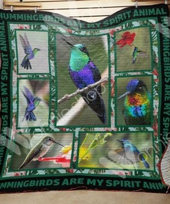 Custom Hummingbird Quilt Bed Set Blanket - Perfect for Home Decor and Family Gifts