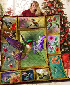 Custom Hummingbird Quilt Bedding Set Blanket - Gifts for Family and Home Decoration