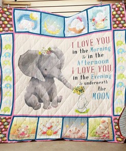 Custom I Love You My Baby Quilt Bed Set Blanket for Bedroom Decoration and Family Gifts