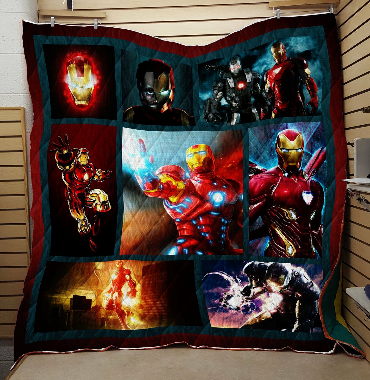 Custom Iron Man Marvel Avengers Quilt Bedding Set for Home Decoration and Family Gifts