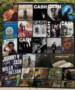 Custom Johnny Cash Quilt Bedding Set Blanket - Perfect for Home Decoration and Family Gifts