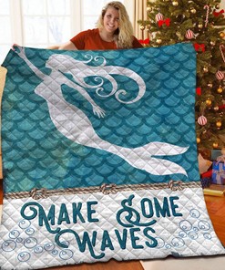 Custom Mermaid Quilt Bedding Set Blanket - Great Gifts for Family and Home Decoration