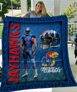Custom Ncaa Kansas Jayhawks Quilt Bedding Set Blanket - Great for Fans