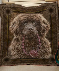 Custom Newfoundland Quilt Bedding Set Blanket - Great for Bedroom Decoration & Family Gifts