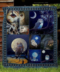 Custom Owl Quilt Bedding Set - Perfect for Home Decoration and Family Gifts