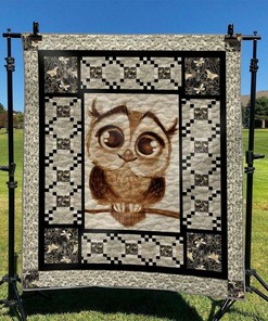 Custom Owl Quilt Blanket Bedding Set - Ideal for Home Decoration and Family Gifts