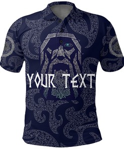 (Custom) Polo Shirts Odin God Tattoo Viking Polo Shirt