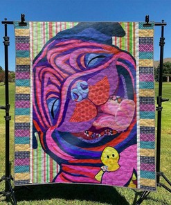 Custom Pug Quilt Bedding Set Blanket - Perfect for Bedroom Decor and Family Gifts