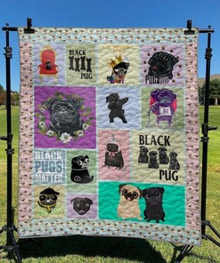 Custom Pug Quilt Bedding Set - Ideal for Bedroom Decor and Family Gifts