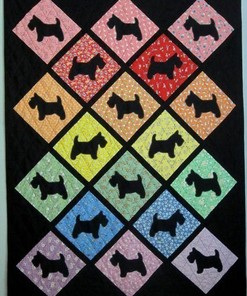 Custom Scottie Dog Quilt Bedding Set - Great for Bedroom Decor and Family Gifts