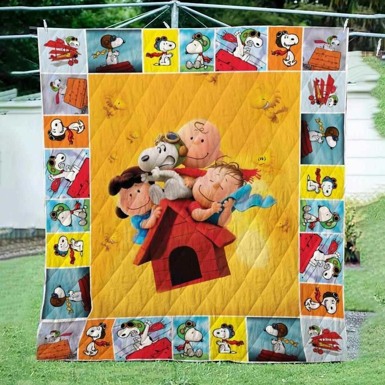 Custom Snoopy Pilot Bedding Set Perfect for Bedroom Decor and Family Gifts