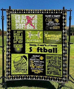 Custom Softball Bedding Set - Perfect for Bedroom Decor and Personalized Gifts