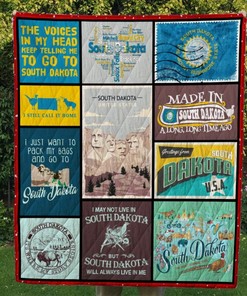 Custom South Dakota Quilt Bedding Set Best for Home Decoration or Picnic