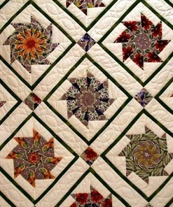 Custom Star Flower Quilt Bedding Set - Ideal for Bedroom Decor and Family Gifts