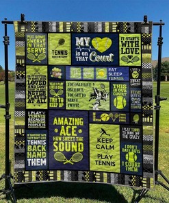Custom Tennis Quilt Bedding Set - Perfect for Bedroom Decor and Family Gifts