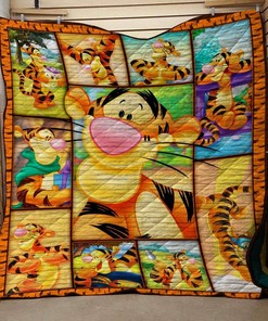 Custom Tigger Quilt Bedding Set - Great for Bedroom Decor and Family Gifts