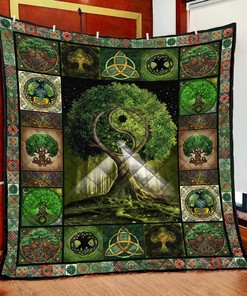 Custom Wolf The Beast In Me Quilt Blanket Great Gifts for Family