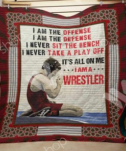 Custom Wrestling Quilt Bedding Set Blanket - Perfect for Bedroom Decor and Gifts for Fans