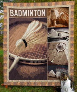 Customizable Badminton Quilt Bedding Set Blanket for Home Decor and Picnics - Great Family Gifts