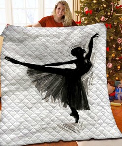 Customizable Ballet Quilt Blanket Set for Home Decoration and Picnic
