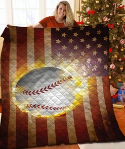 Customizable Baseball Theme Blanket Set with Name or Quote for Bedroom Decor