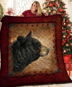 Customizable Bear Native American Quilt Bedding Set Blanket for Picnics and Family Gifts