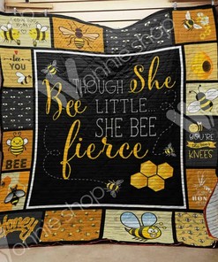 Customizable Bee Themed Quilted Bedding Set with Pillowcases for Home Decor