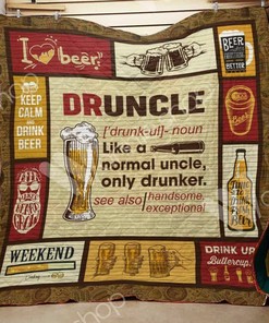Customizable Beer Quilt Bedding Set for Home Decoration and Picnic, Personalized Gifts for Family