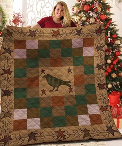Customizable Bird Quilt Bedding Set for Home Decoration and Picnic Enthusiasts