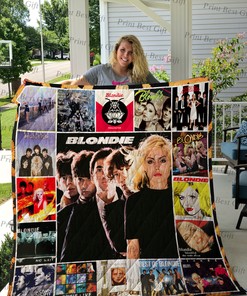 Customizable Blondie Poster Quilt Bedding Set Blanket - Great for Bedroom Decor and Family Gifts