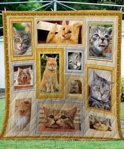 Customizable Cat Li Li Ly Quilt Bedding Set for Bedroom Decor, Great for Family Gifts