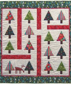 Customizable Christmas Tree Quilt Bedding Set Blanket - Great for Bedroom Decoration and Family Gifts