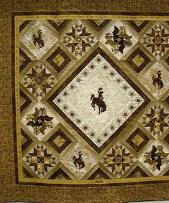 Customizable Cowboy Quilt Bedding Set for Personalized Bedroom Decor, Family Gifts