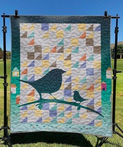 Customizable Dog Quilt Bedding Set for Home Decoration and Picnic, Personalized Gifts for Family