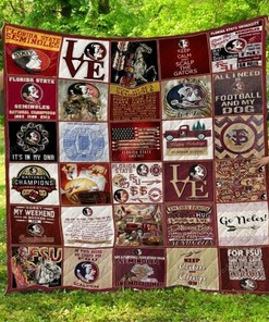 Customizable Florida State Seminoles Quilt Bedding Set for Family Gifts