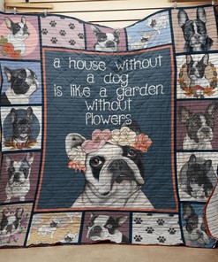 Customizable French Bulldog Quilt Blanket Bedding Set - Perfect for Bedroom Decor and Family Gifts
