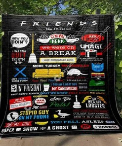 Customizable Friends Quilt Bed Set Blanket for Home Decor and Gifts for Family