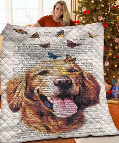 Customizable Golden Retriever Quilt Bedding Set for Cozy and Personalized Home Decor - Gifts for Family