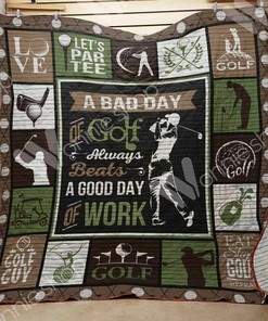 Customizable Golf Quilt Bedding Set Blanket for Home Decoration, Ideal for Family Gifts