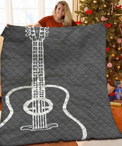 Customizable Guitar Quilt Bedding Set for a Special and Thoughtful Gift