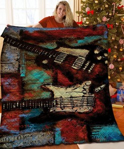 Customizable Guitar Quilt Bedding Set for a Unique and Memorable Home Decor