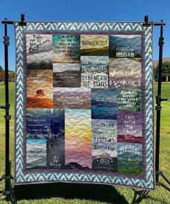 Customizable Hiking Quilt Bedding Set Blanket - Suitable for Home Decoration and Family Gifts