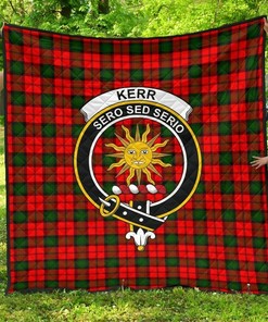 Customizable Kerr Modern Tartan Clan Badge Quilt Bedding Set - Perfect for Home Decoration